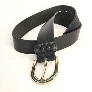 LOFT Leather Belt Small – Gold Buckle.